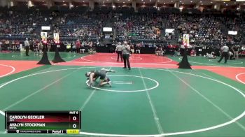 110 lbs Semifinal - Carolyn Geckler, MP1 vs Avalyn Stockman, NWTA