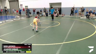 70 lbs Round 1 - Mckenzie Kuebler, Soldotna Whalers Wrestling Club vs Nora Lefferts, Bethel Freestyle Wrestling Club