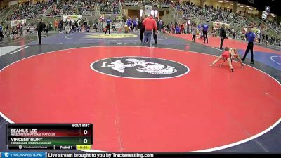 82 lbs Quarterfinal - Vincent Hunt, Moses Lake Wrestling Club vs Seamus Lee, Askeo International Mat Club