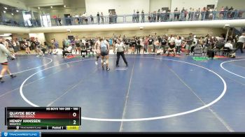 180 lbs Semifinal - Quayde Beck, Payson High School vs Henry Hanssen, Wasatch