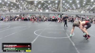 140 lbs Semis (4 Team) - Micah Engelman, Mat Assassins Red vs Gannon Beach, Revival Uprising Black