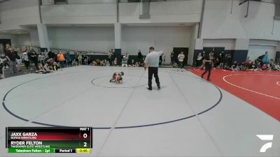 38 lbs Cons. Round 3 - Jaxx Garza, Dumas Wrestling vs Ryder Felton, Takedown Elite Wrestling