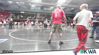 73 lbs Consi Of 8 #2 - Brantley Wisdom, Caney Valley Wrestling vs Teagan Eichhorn, Northeast Take Down Club