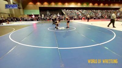 92 lbs Round Of 32 - Ari Klein, Douglas County Grapplers Wrestling Club vs Mylah Henebry, Internal Quest