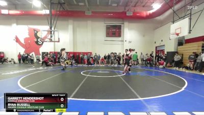 150 lbs Cons. Round 1 - Ryan Russell, Maurer Coughlin Wrestling Club vs Garrett Hendershot, Danville Wrestling Club