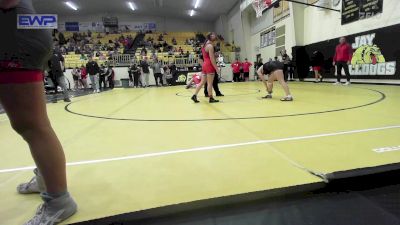 110 lbs Consi Of 8 #2 - Pyper Story-Henry, Grove vs Alexias Thompson, Tahlequah Wrestling Club