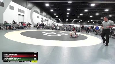 105 lbs Quarterfinals (8 Team) - Brian Corbin, Dynasty vs Deshaun Thomas, Elite Athletic Club