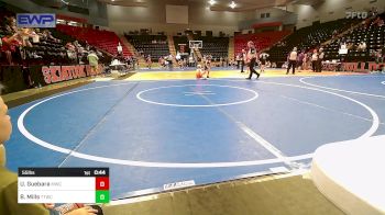 55 lbs Final - Uriah Guebara, Maize Wrestling Club vs Beckett Mills, Team Tulsa Wrestling Club