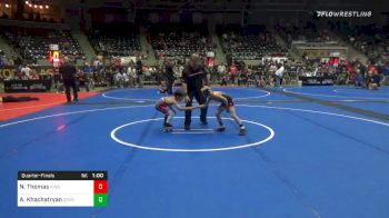 52 lbs Quarterfinal - Noah Thomas, King Select Wrestling vs Arto Khachatryan, Dethrone