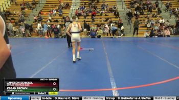 95 lbs 3rd Place Match - Jameson Schissel, Outlaw Wrestling Club vs Kegan Brown, Legends Of Gold