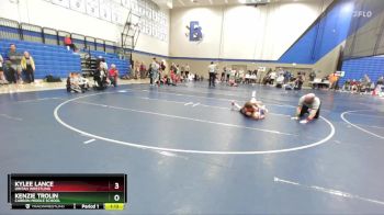 80 lbs Quarterfinal - Kenzie Trolin, Carbon Middle School vs Kylee Lance, Uintah Wrestling