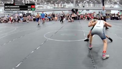 100 lbs Round 3 (8 Team) - Jaxon Zapatocky, Mat Assassins Grey vs Ian Plagianakos, U2 Upstate Uprising