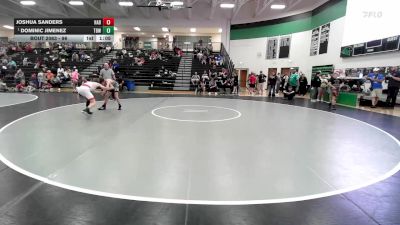 96 lbs Semifinal - Dominic Jimenez, The Best Wrestler vs Joshua Sanders, Red Cobra