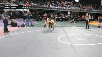 6A 140 lbs Cons. Semi - Adalyn Robinson, Allen vs Sophia Payrovi, Cypress Falls