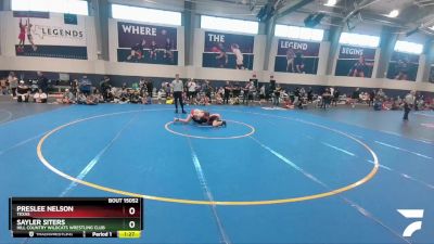 145 lbs Round 3 - Sayler Siters, Hill Country Wildcats Wrestling Club vs Preslee Nelson, Texas