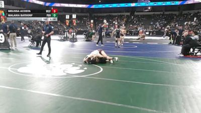 110 lbs Round Of 32 - Melissa Acosta, West Covina (SS) vs Malaika Batdorf, Pioneer (CC)