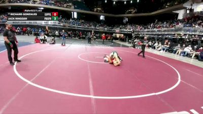 6A 175 lbs Quarterfinal - Richard Gonzales, Coppell vs Jack Ringger, Prosper