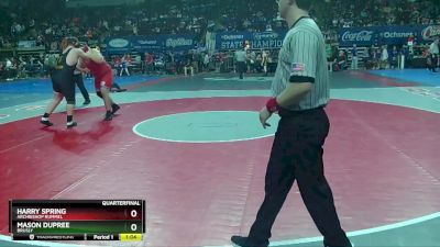 D 2 285 lbs Quarterfinal - Mason Dupree, Brusly vs Harry Spring, Archbishop Rummel