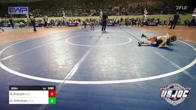 66 lbs Quarterfinal - Bryer Kincaid, Grover Rains Wrestling Club vs Kinsley Ontiveros, Texas Elite Wrestling