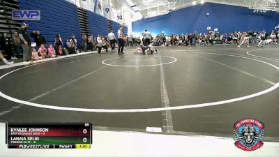 85 lbs Round 1 (4 Team) - Holly Eason, East KS Eagles Gold vs Kinsley Rife, Firebird Elite