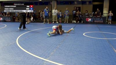 71 lbs Cons. Sub-quarters - Logan Eckart, Pennsylvania vs Enzo Iorio, Open Mats Wrestling Club
