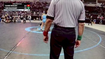 Girls 152 lbs 1st Place Match - Eloise Woolsey, Cleveland vs Jade Blackhart, Los Alamos