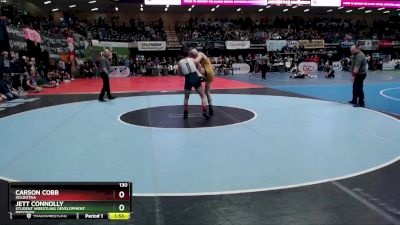 130 lbs Semifinal - Carson Cobb, Soldotna vs Jett Connolly, Student Wrestling Development Program