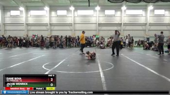 56 lbs Finals (2 Team) - Dane Bova, All American vs Jacob Wenrick, 4M