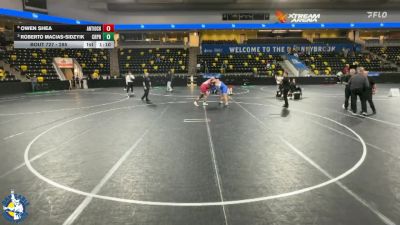 285 lbs Quarterfinal - Roberto Macias-Sidzyik, Creighton Preparatory School vs Owen Shea, Antioch