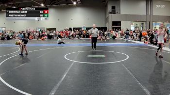 90 lbs Cons. Round 2 - Austin Weimer, Frontenac vs Christian West, Maize
