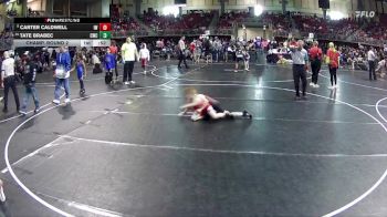 75 lbs Champ. Round 2 - Tate Brabec, Cavalry Wrestling Club vs Carter Caldwell, Ironman Wrestling