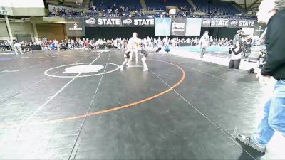 56-60 lbs Quarterfinal - Harper Pozniak, Team Aggression Wrestling Club vs Izabella DeLeon, Othello Wrestling Club