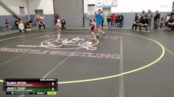 67 lbs Cons. Round 2 - Elaina Witzel, Interior Grappling Academy vs Jenzly Colby, Interior Grappling Academy