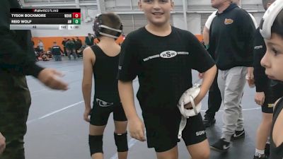48 lbs Round 4 (6 Team) - Reid Wolf, Aurora Wrestling vs Tyson Bockmore, Westshore