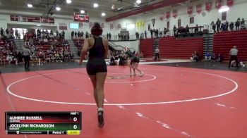 130 lbs Quarterfinal - Aumree Russell, Clinton vs Jocelynn Richardson, Durant