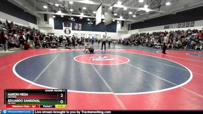 120 lbs Champ. Round 2 - Eduardo Sandoval, Lb Poly vs Aaron Mesa, Sultana