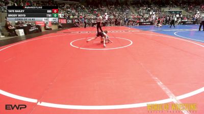 52 lbs Consi Of 16 #2 - Tate Bailey, Moen Wrestling Academy vs Brody Boyd, Team Tulsa Wrestling Club