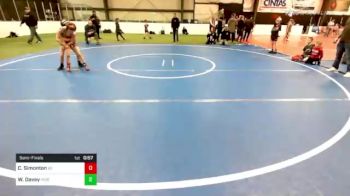 55 lbs Semifinal - Chase Simonton, Barn Brothers vs Wade Davey, Independent