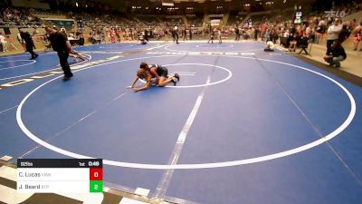 92 lbs Consi Of 4 - Charles Lucas, Vian Wrestling Club vs Jayden Beard, Tulsa Blue T Panthers