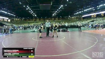 120 lbs Champ. Round 1 - Nathalia Espinal, Hernando High School vs Annabel Carman, Ashley Ridge Girls