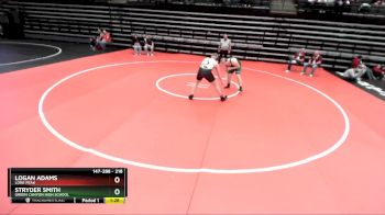 218 lbs Cons. Round 3 - Stryder Smith, Green Canyon High School vs Logan Adams, Lone Peak