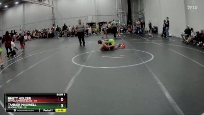 96 lbs Round 1 (4 Team) - Rhett Holzer, Revival Uprising Black vs Tanner Maxwell, Headhunters