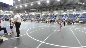 46 lbs Semifinal - London Kaylor, Team Aggression vs Faith Lopez, Black Fox Wrestling Academy