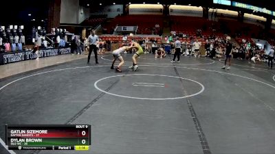 120 lbs Round 3 (6 Team) - Gatlin Sizemore, Dayton Bandits vs Dylan Brown, Silo WC