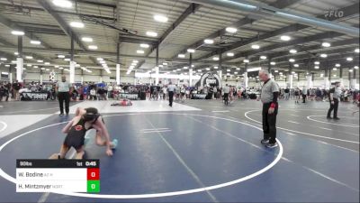 90 lbs Consi Of 4 - Wyatt Bodine, AZ Heat vs Hunter Mintzmyer, Northern Az Wrestling