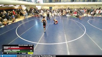 64-69 lbs Round 1 - Emmett Sorenson, Ravage vs Maxwell Widdison, American Fork Cavemen