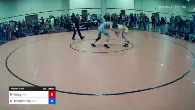 70 kg Round Of 64 - Ryan Watts, North Dakota vs Mitchell Mesenbrink, Askren Wrestling Academy