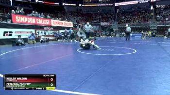 3A-132 lbs Cons. Round 2 - Keller Wilson, Cedar Falls vs Mitchell Murphy, Dubuque Hempstead