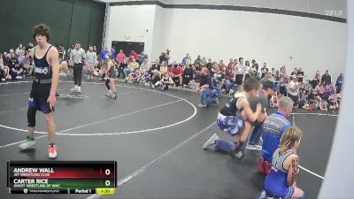 80 lbs Round 2 - Andrew Wall, JET Wrestling Club vs Carter Rice, Ghost Wrestling Of Wnc