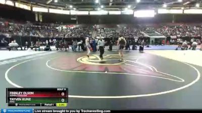 2A 106 lbs Champ. Round 1 - Tayven Kunz, Ririe vs Finnley Olson, Nampa Christian